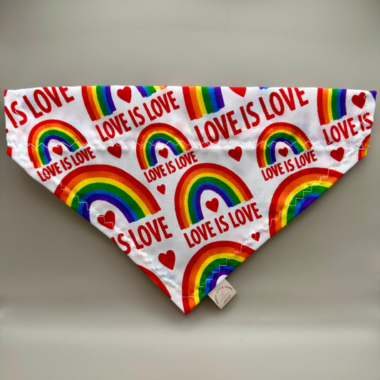 Love is Love Pride Dog Bandana image 0