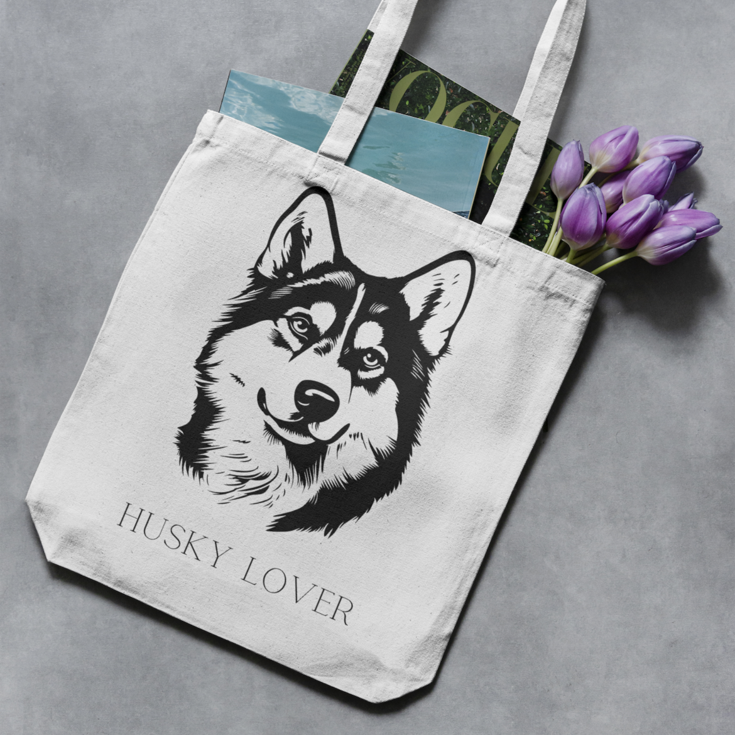 Husky Lover Tote Bag image 0