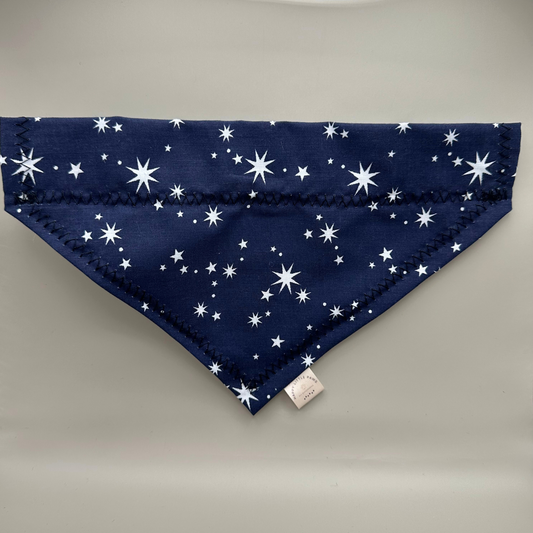 Navy Stars Dog Collar Bandana image 1