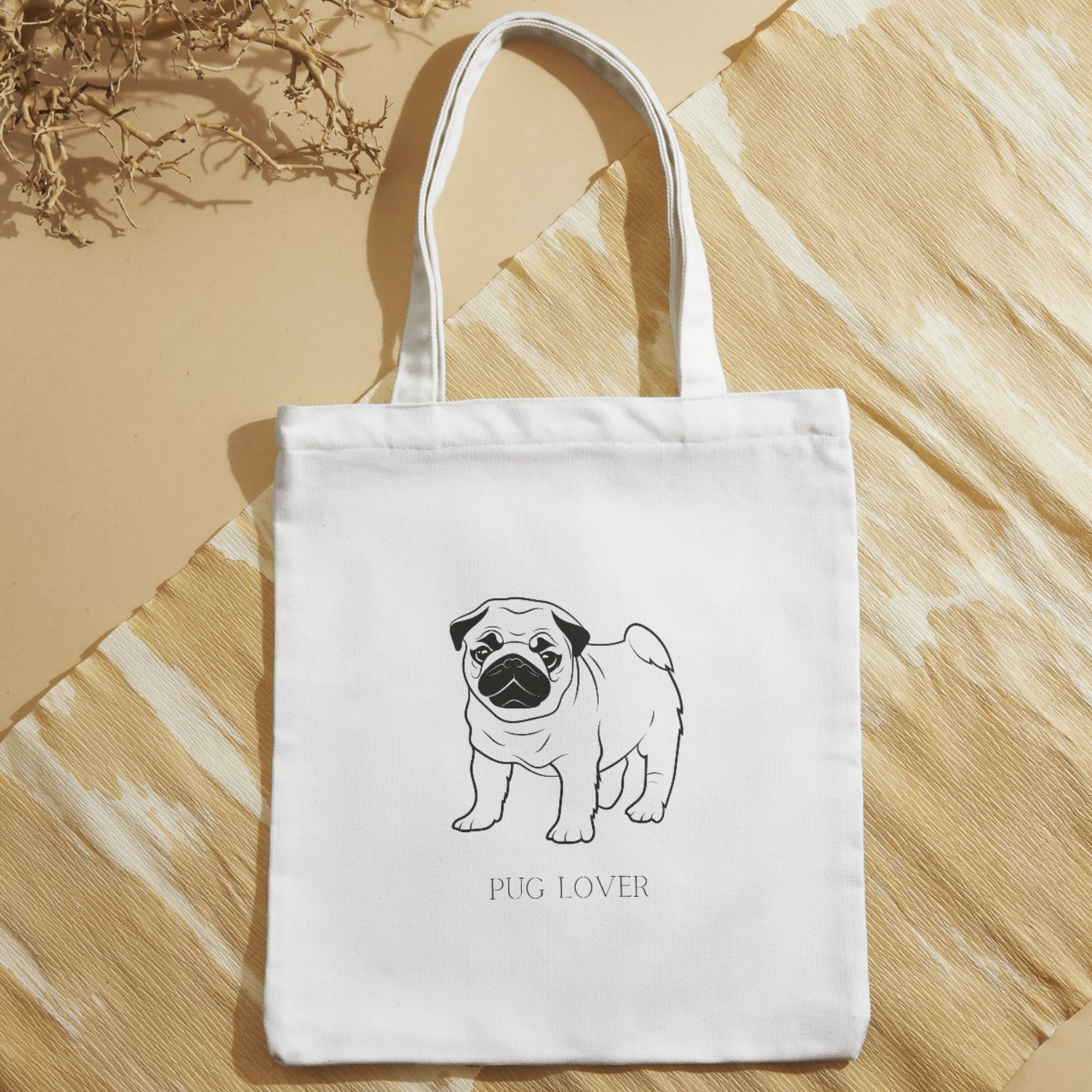 Pug Lover Tote Bag image 1