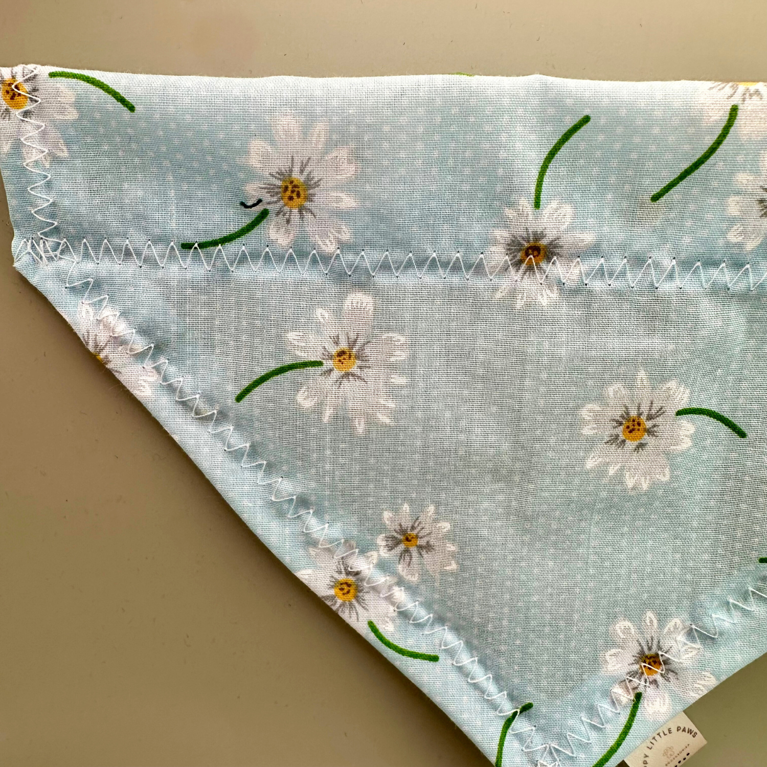 Blue Daisy Dog Bandana image 2