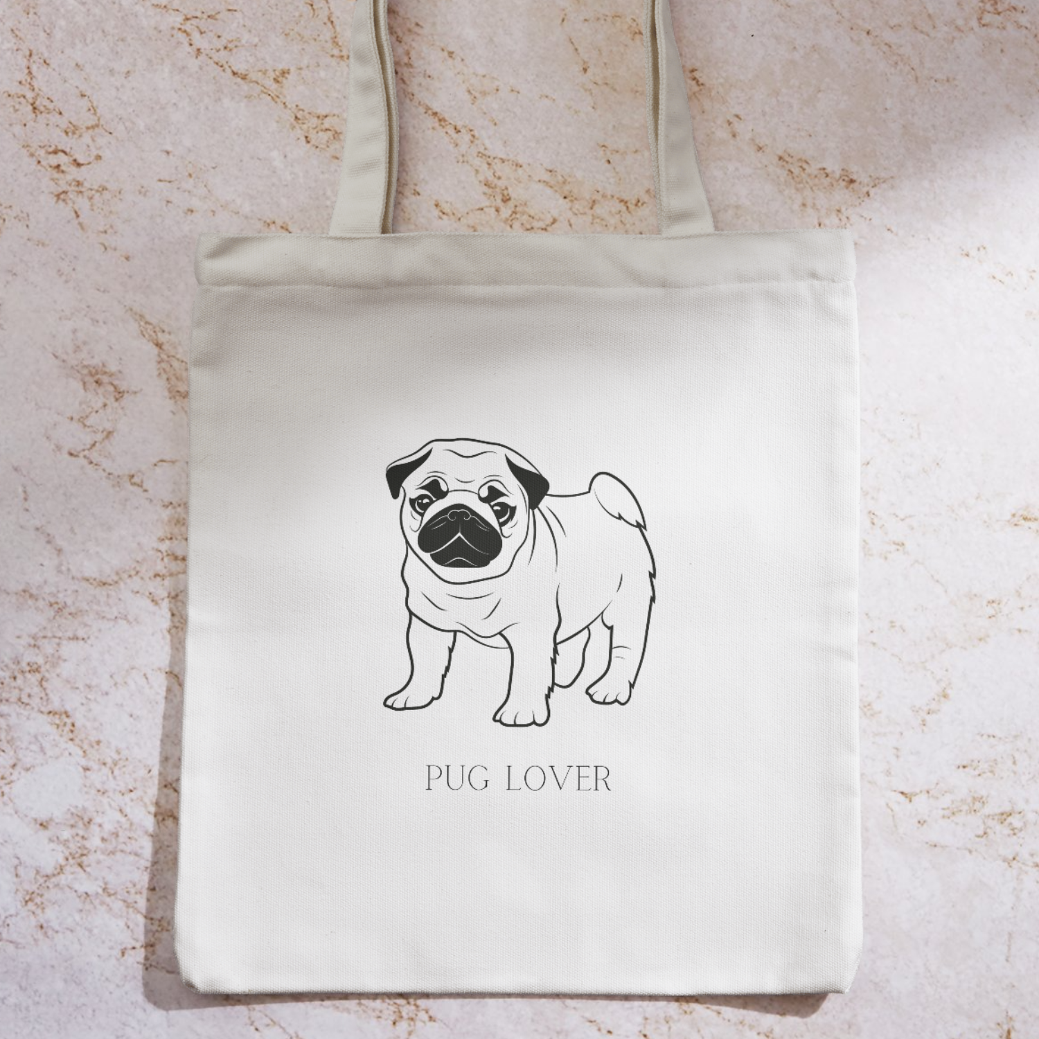 Pug Lover Tote Bag image 0