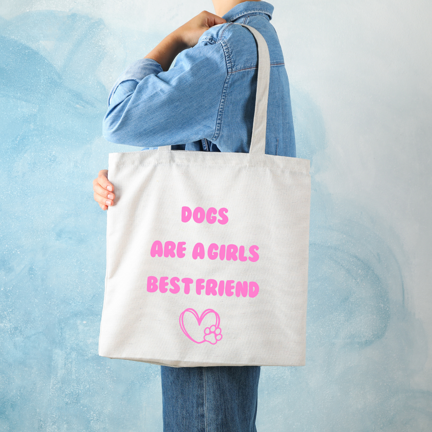 Dogs Are A Girls Best Friend Tote Bag image 1