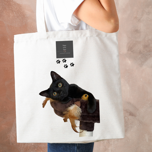 Personalised Cat Tote Bag image 1