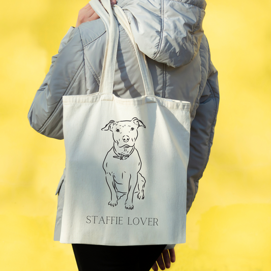 Staffie Lover Tote Bag image 4