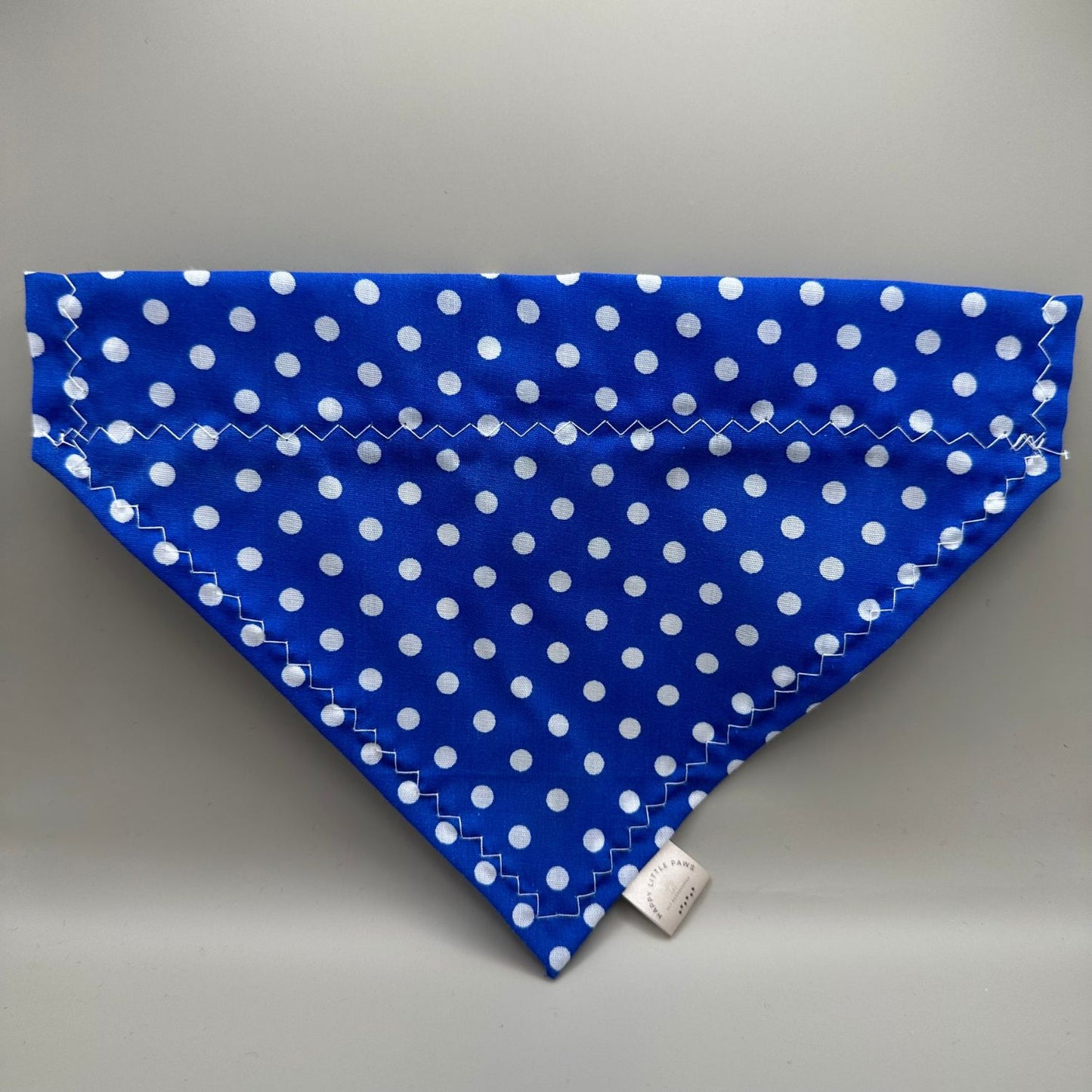 Blue Polka Dot Dog Bandana