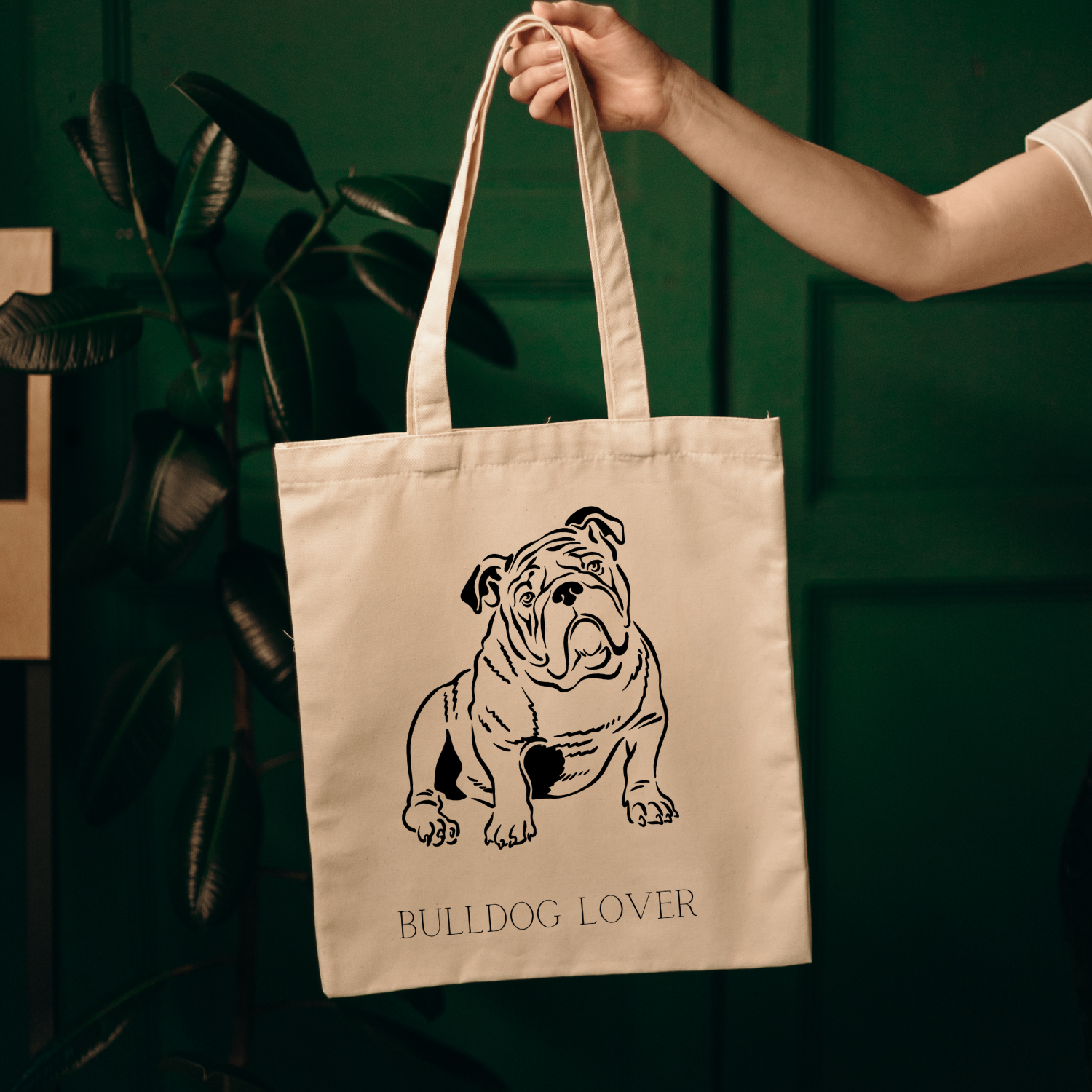 Bulldog Lover Tote Bag image 0