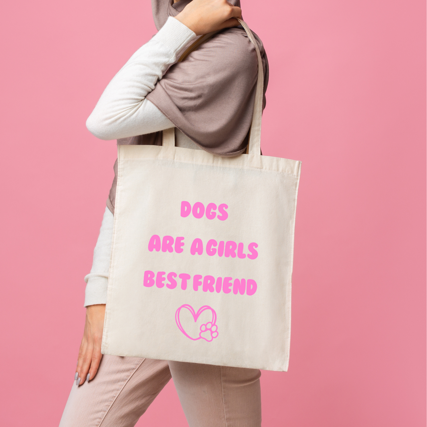 Dogs Are A Girls Best Friend Tote Bag image 2