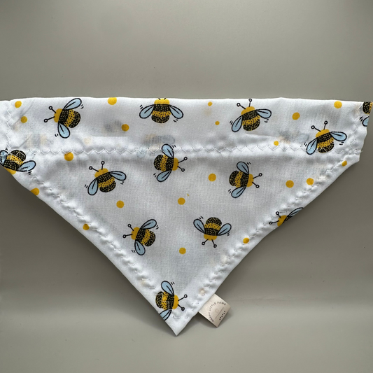 Bee Print Dog Collar Bandana image 0